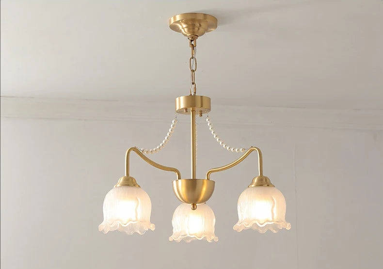 American modern design copper chandelier