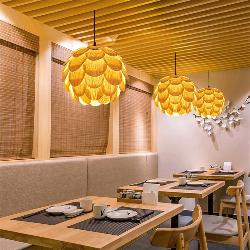 LUXE hanglamp met dennenvruchten