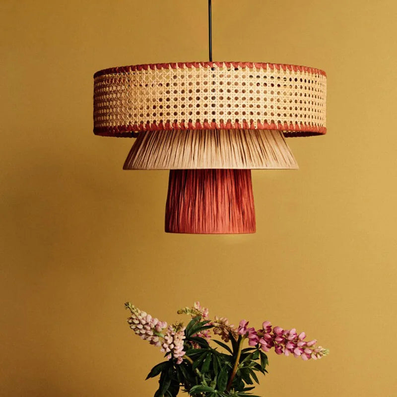 LUXELY nordic rattan pendant light