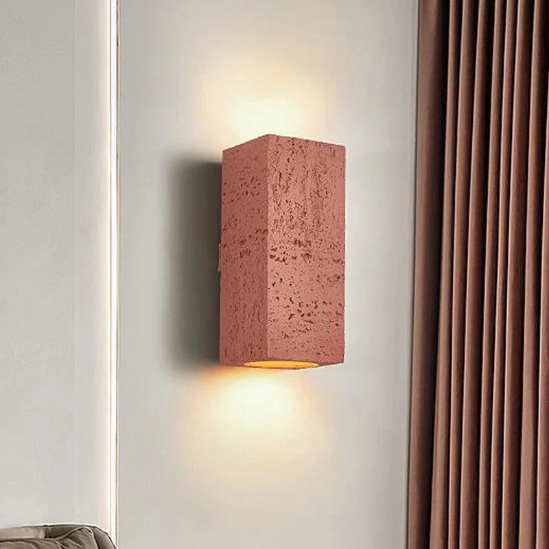 Wabi sabi cement wandlamp