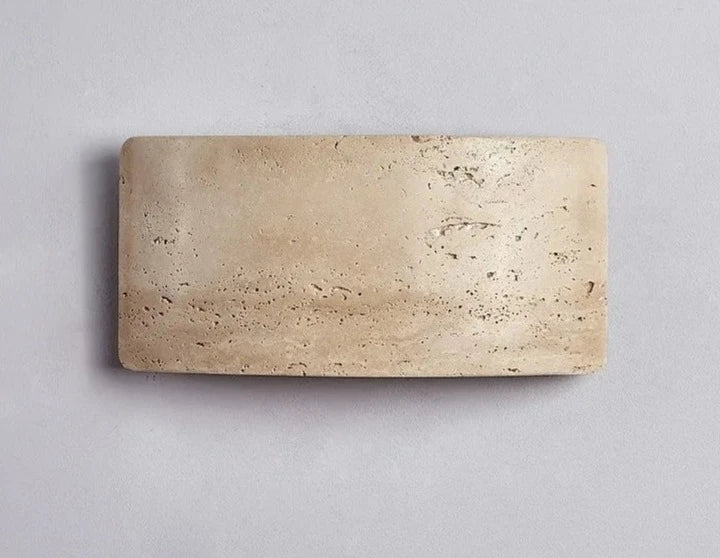 Aplique de piedra travertino ip65