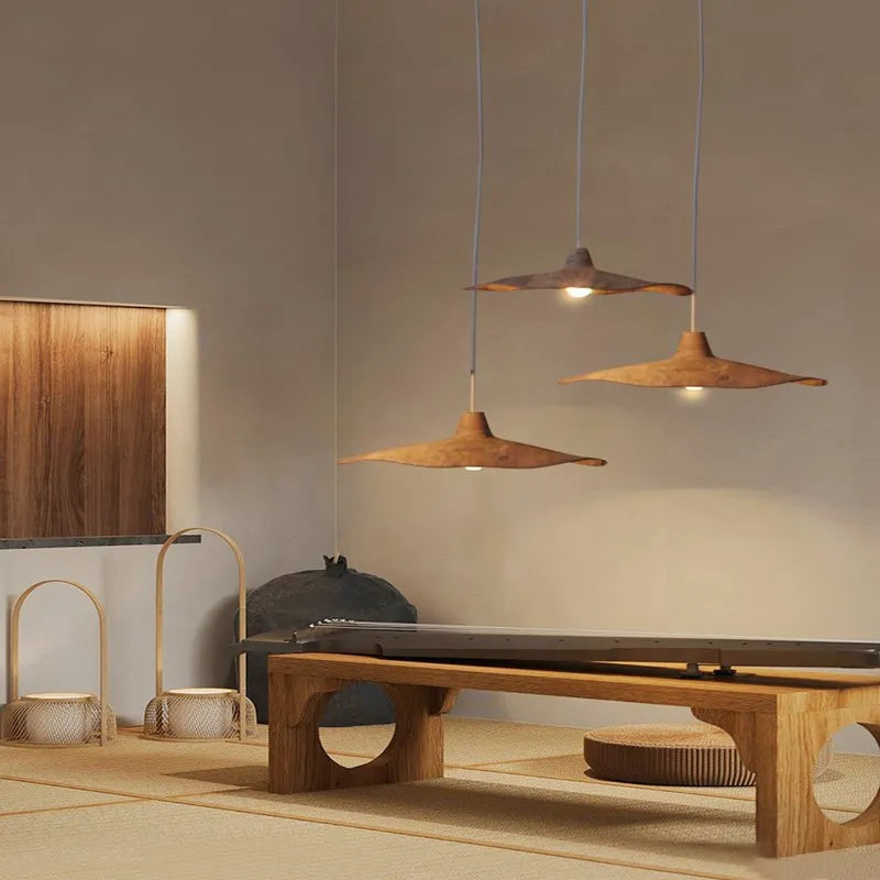 Wabi-sabi rustic pendant light