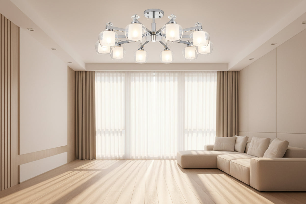 Modern LED chandelier for dining table and study