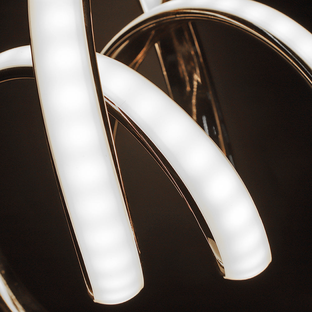 Modern spiralformad LED-bordslampa med varmt ljus