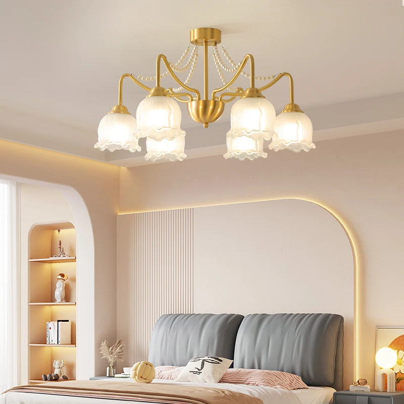 American modern design copper chandelier