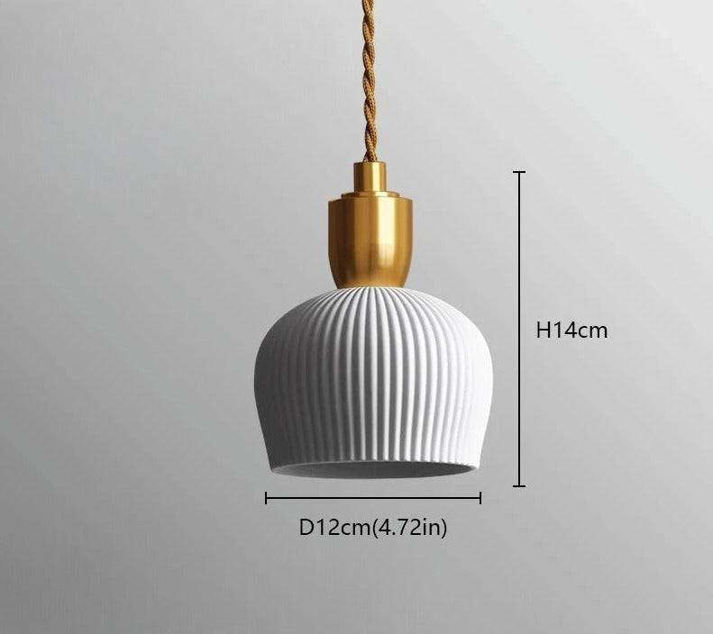 Ceramic pendant light