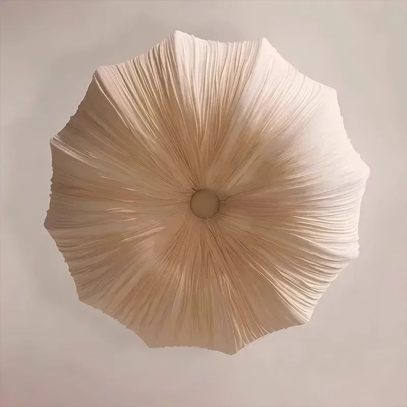 Fabric lotus boho chandelier