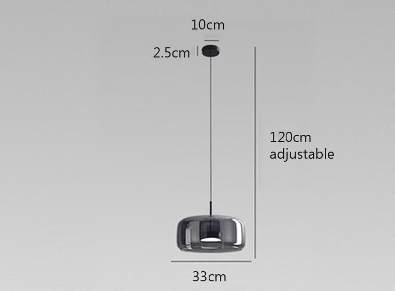 Glazen LED Nordic Hanglamp met verstelbare kabel