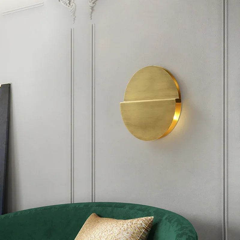 LUXELY modern copper ultra-thin wall lamp