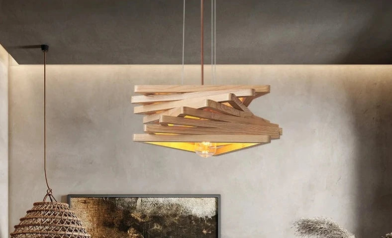 Lámpara colgante de diseño artístico Wabi sabi