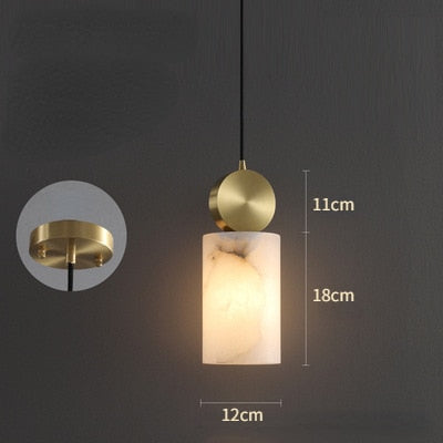 Wabi-Sabi marmor taklampa