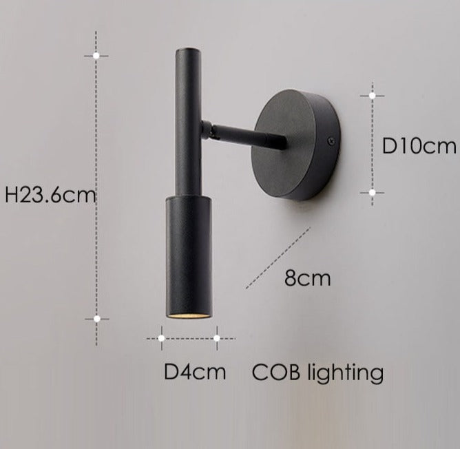 Lampe murale rotative