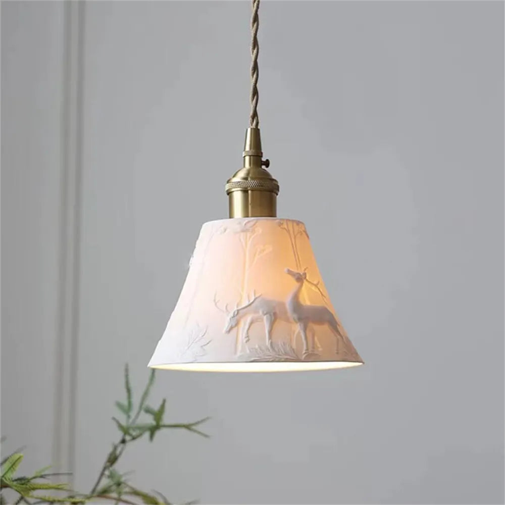Kitchen ceramic pendant light
