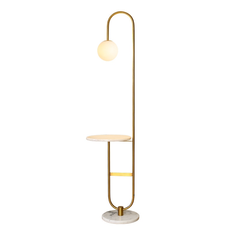Lampadaire moderne nordique avec table ronde