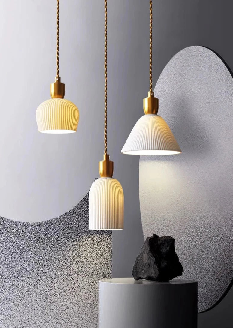 Ceramic pendant light