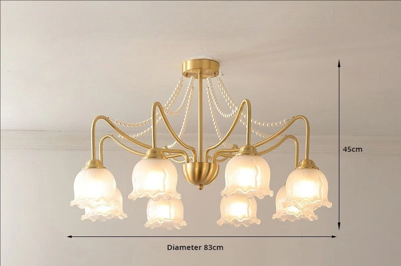 American modern design copper chandelier
