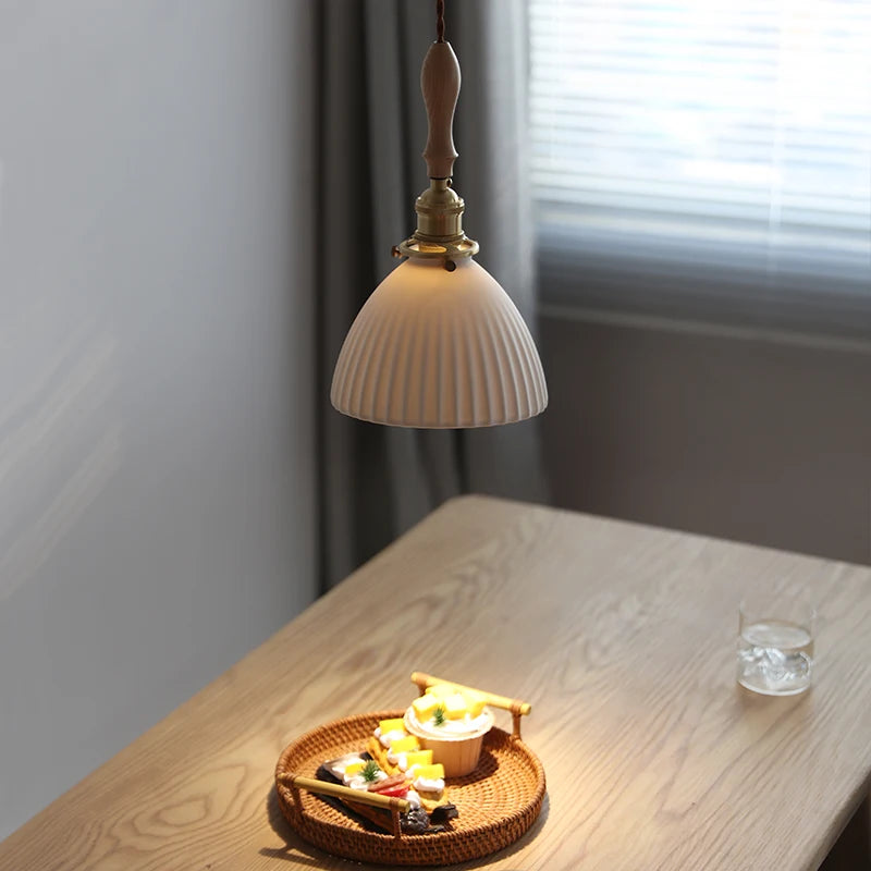 LUXELY suspension moderne minimaliste en céramique blanche