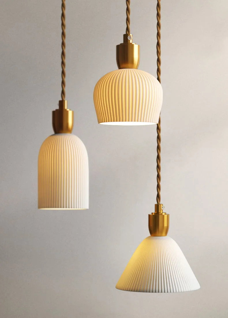 Dining ceramic pendant light