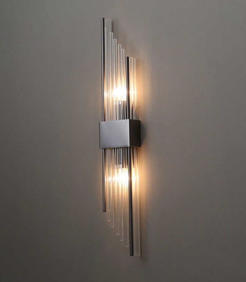 Gouden Kristallen Wandlamp