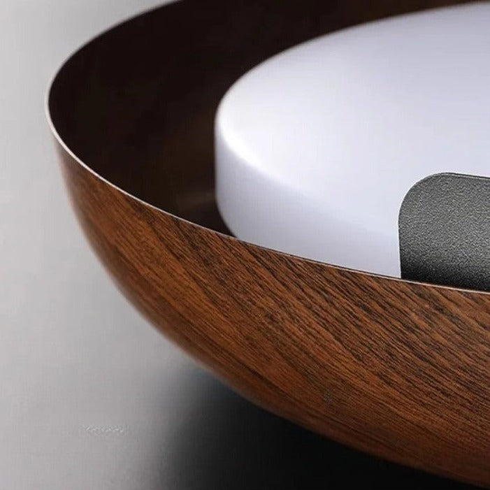 Plafonnier nordique minimaliste en bois