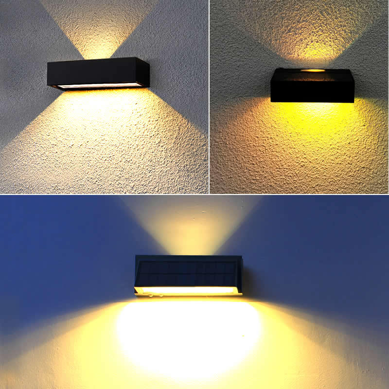Vägglampa med solceller UP-Down