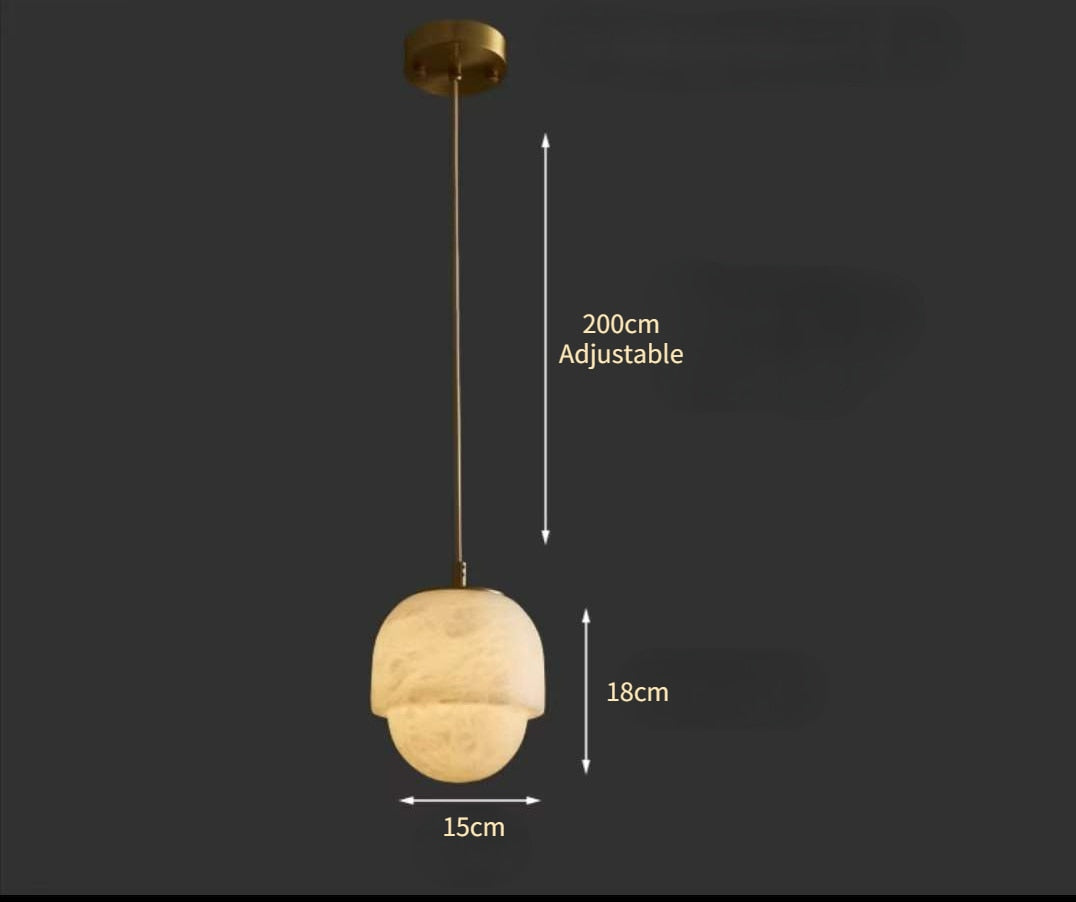 Wabi-Sabi marmor taklampa
