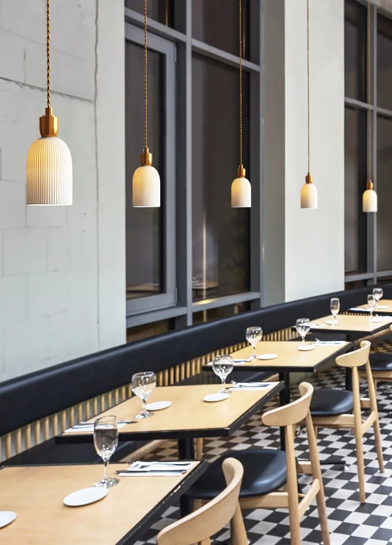 Dining ceramic pendant light