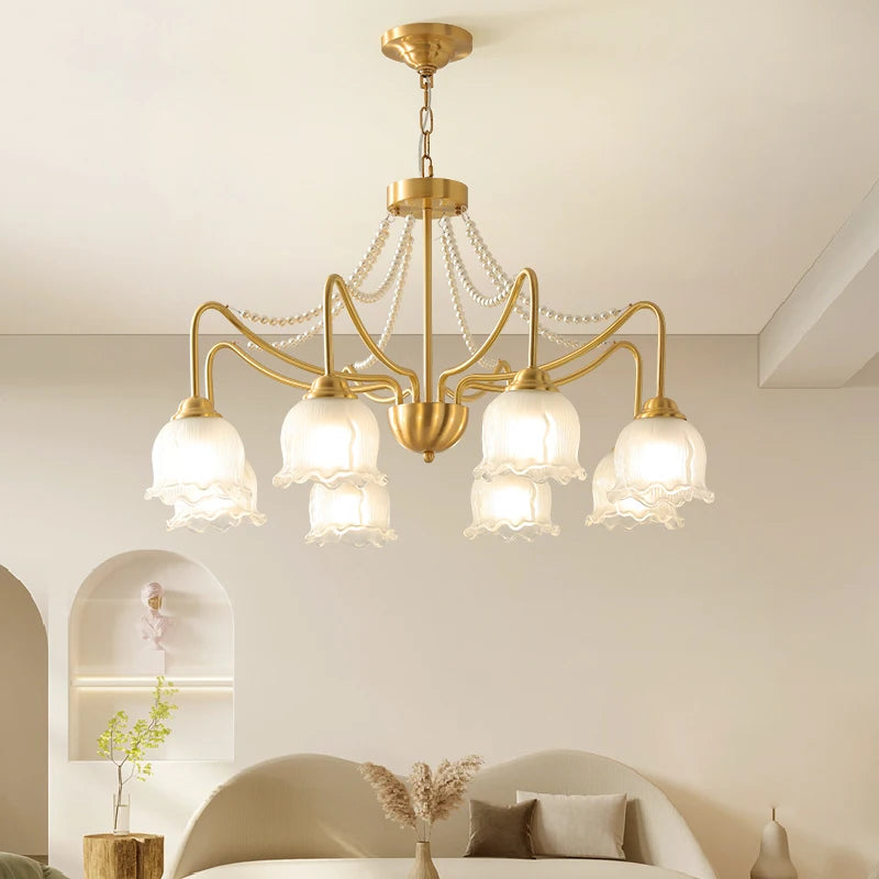 American modern design copper chandelier