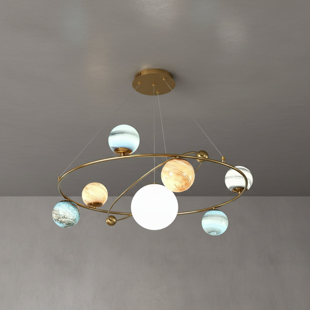Planet moon ceiling light
