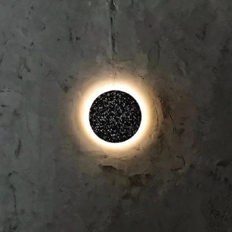 Industrial cement wall lamp