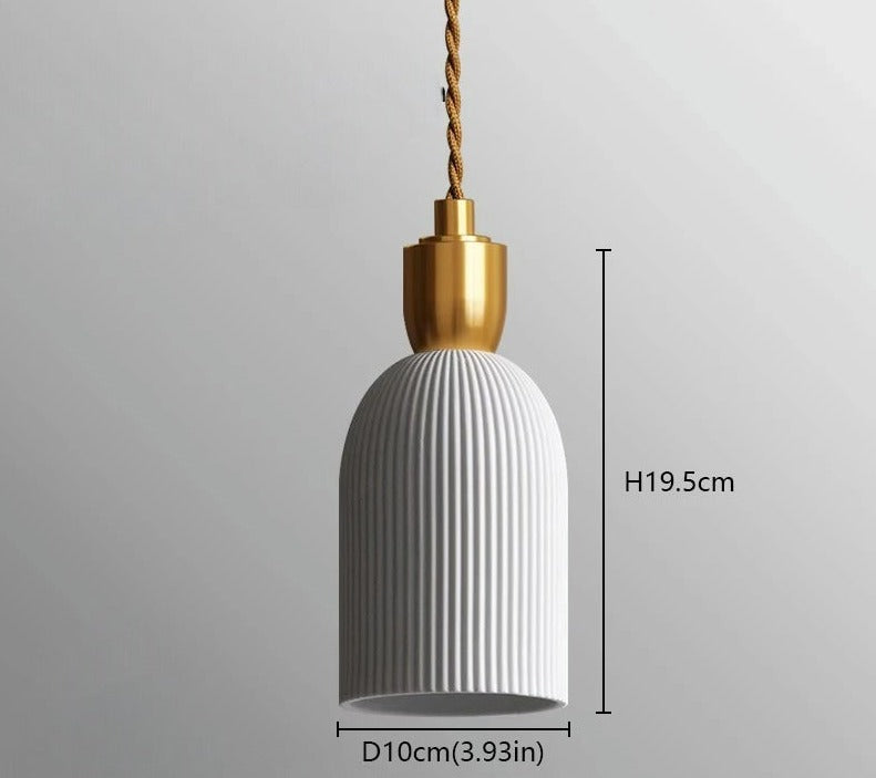 Ceramic pendant light