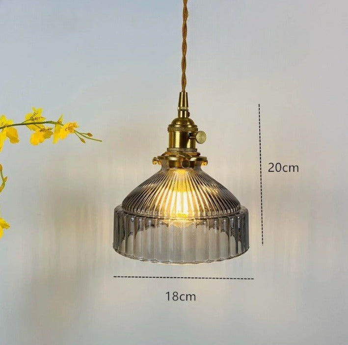 Lámpara colgante de cristal nórdico