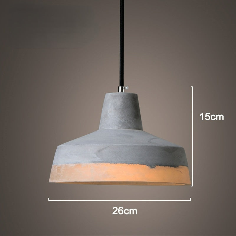 Wabi-Sabi taklampa i cement