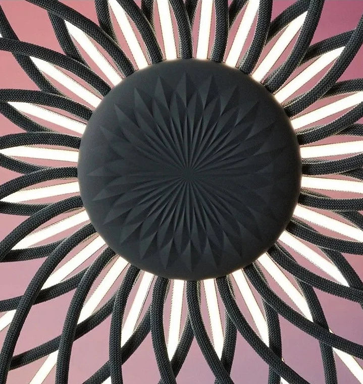 LUXELY Lámpara colgante de malla nórdica para salón