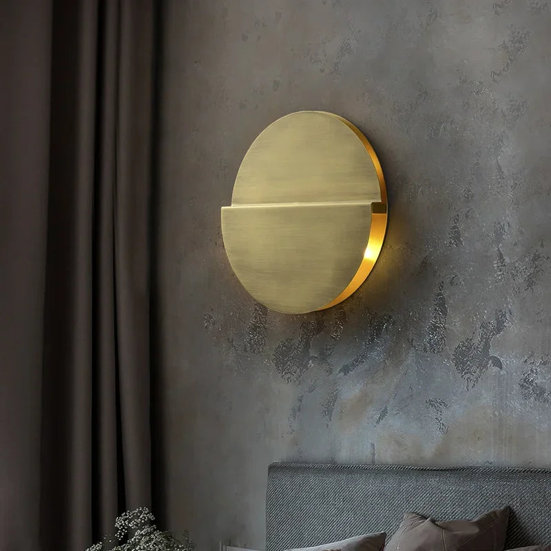 LUXELY modern copper ultra-thin wall lamp