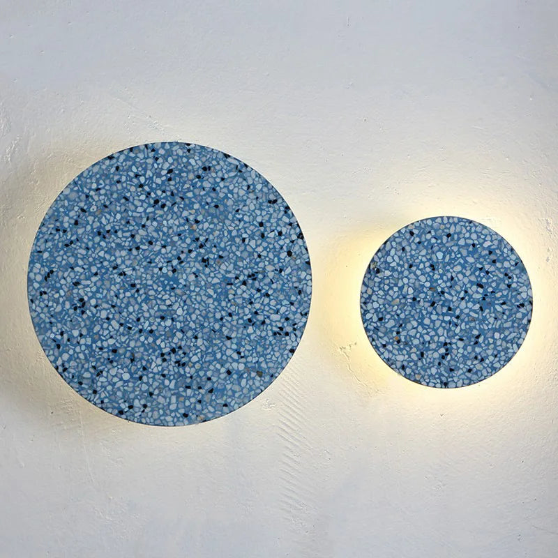 Industrial cement wall lamp