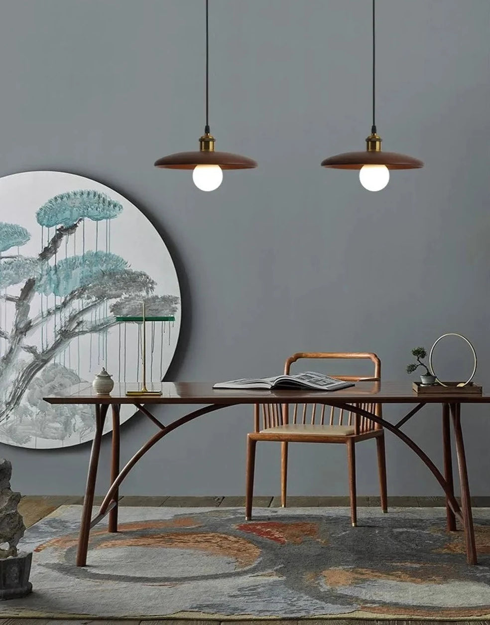 Nordic wood pendant light