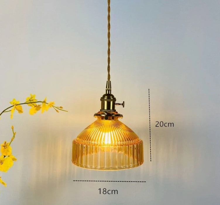 Lámpara colgante de cristal nórdico