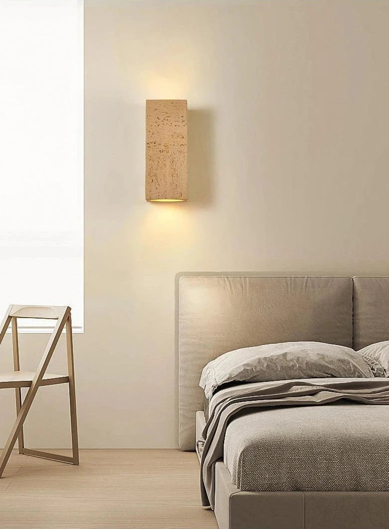 Wabi sabi cement wandlamp