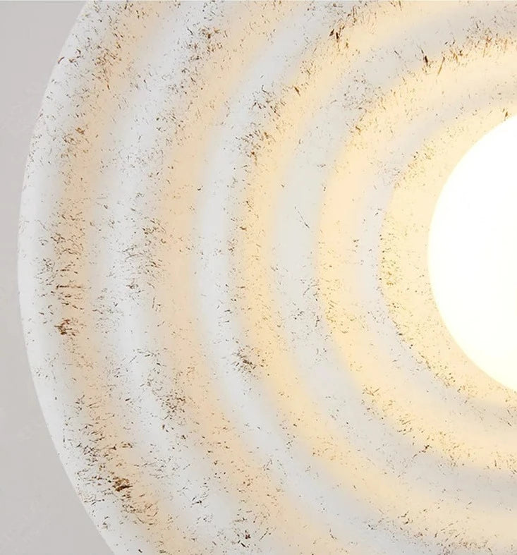 Wabi sabi ronde wandlamp