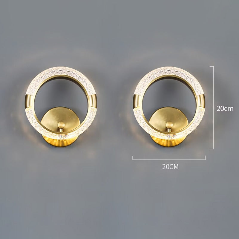 Lampe murale en cristal royal