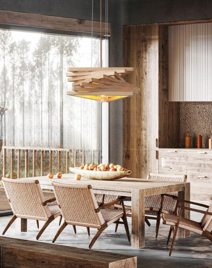 Lámpara colgante de diseño artístico Wabi sabi