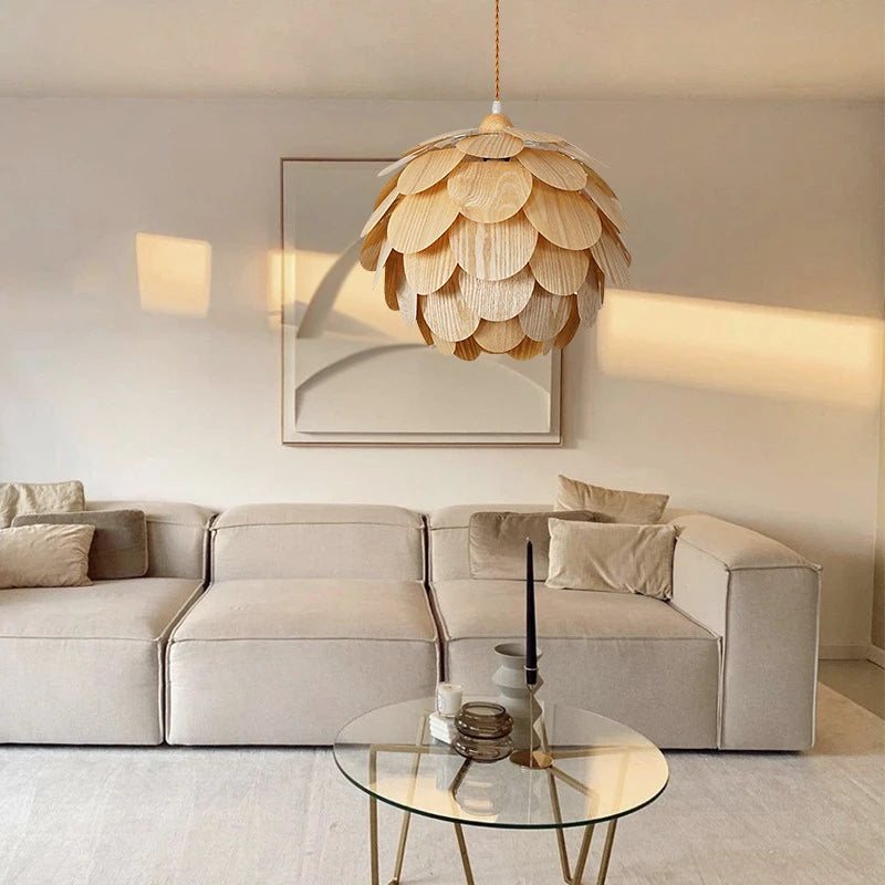 LUXE hanglamp met dennenvruchten