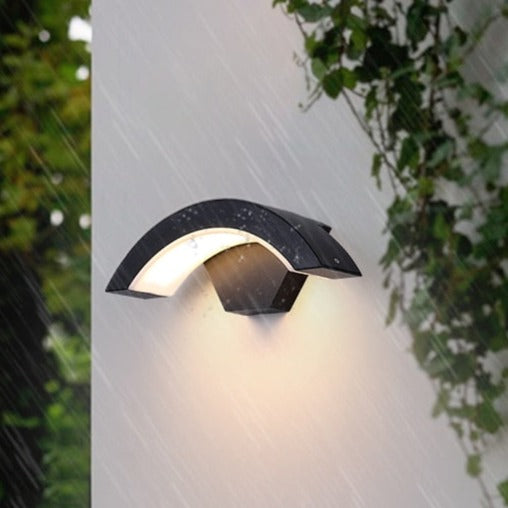 Lámpara de pared moderna de jardín con sensor de movimiento