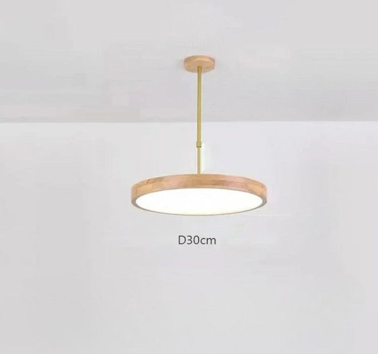 LUXE moderne japanse houten hanglamp voor de woonkamer