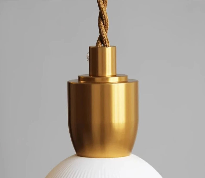 Ceramic pendant light