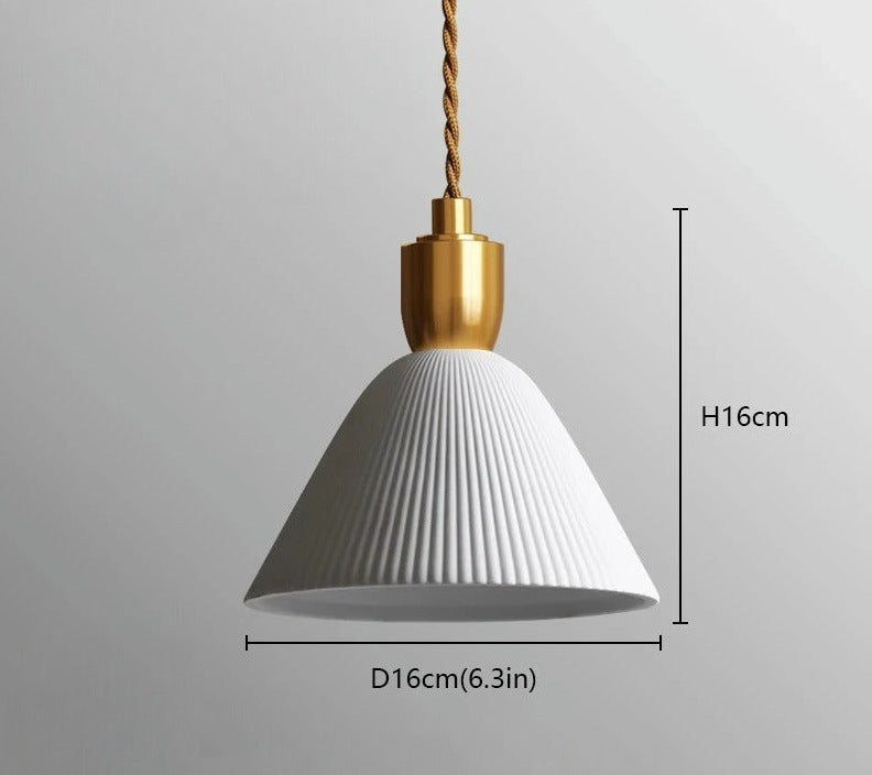 Ceramic pendant light