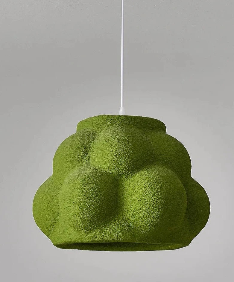 Textured black and white dome pendant light with LED bulb, 28cm tall, perfect for minimalist and art deco interiors.