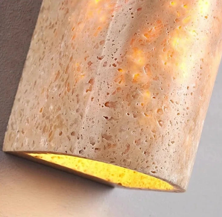 Travertine minimalist ip65 wall lamp