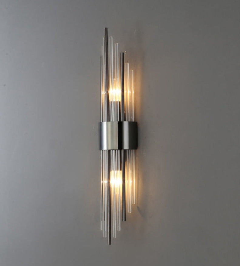 Gouden Kristallen Wandlamp